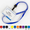 1/2" Nylon Name Tag Lanyard w/ Bulldog Clip (1 Color)